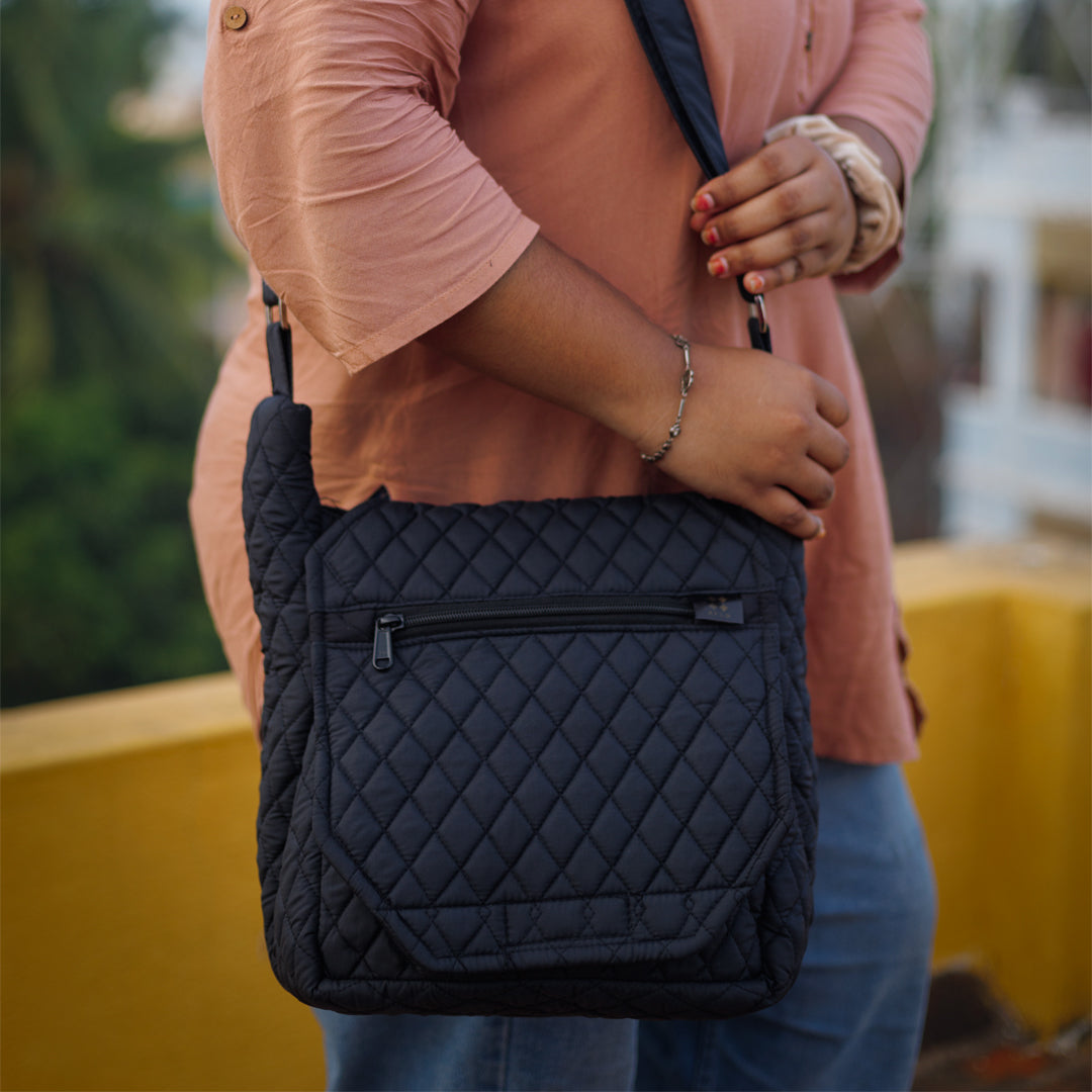 Matte Black Sling Bag
